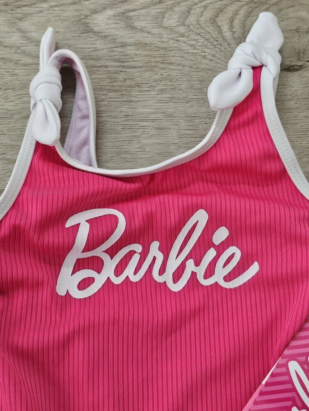 Barbie Toddler Girls One Piece Swimsuit Pink 18M